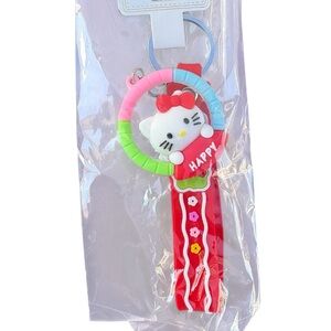 Hello Kitty Pink and Red Keychain